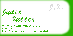 judit kuller business card